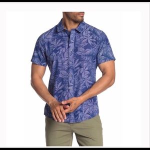 Slate & Stone Short Sleeve Trim Fit Hawaiian Shirt